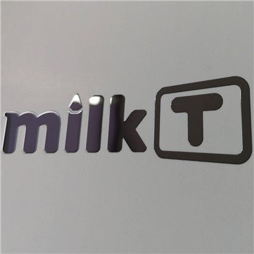 Adesivo nichel in metallo cromatico