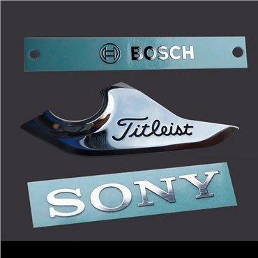 Adesivo forte in metallo nichelato