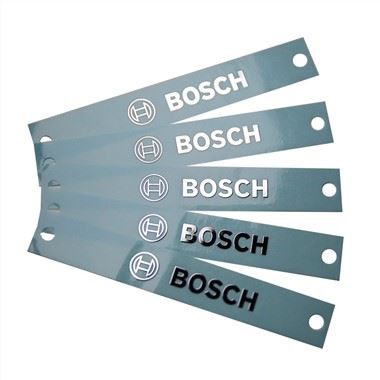 Etichetta adesivi a logo in metallo