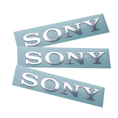 Logo adesivo in metallo personalizzato